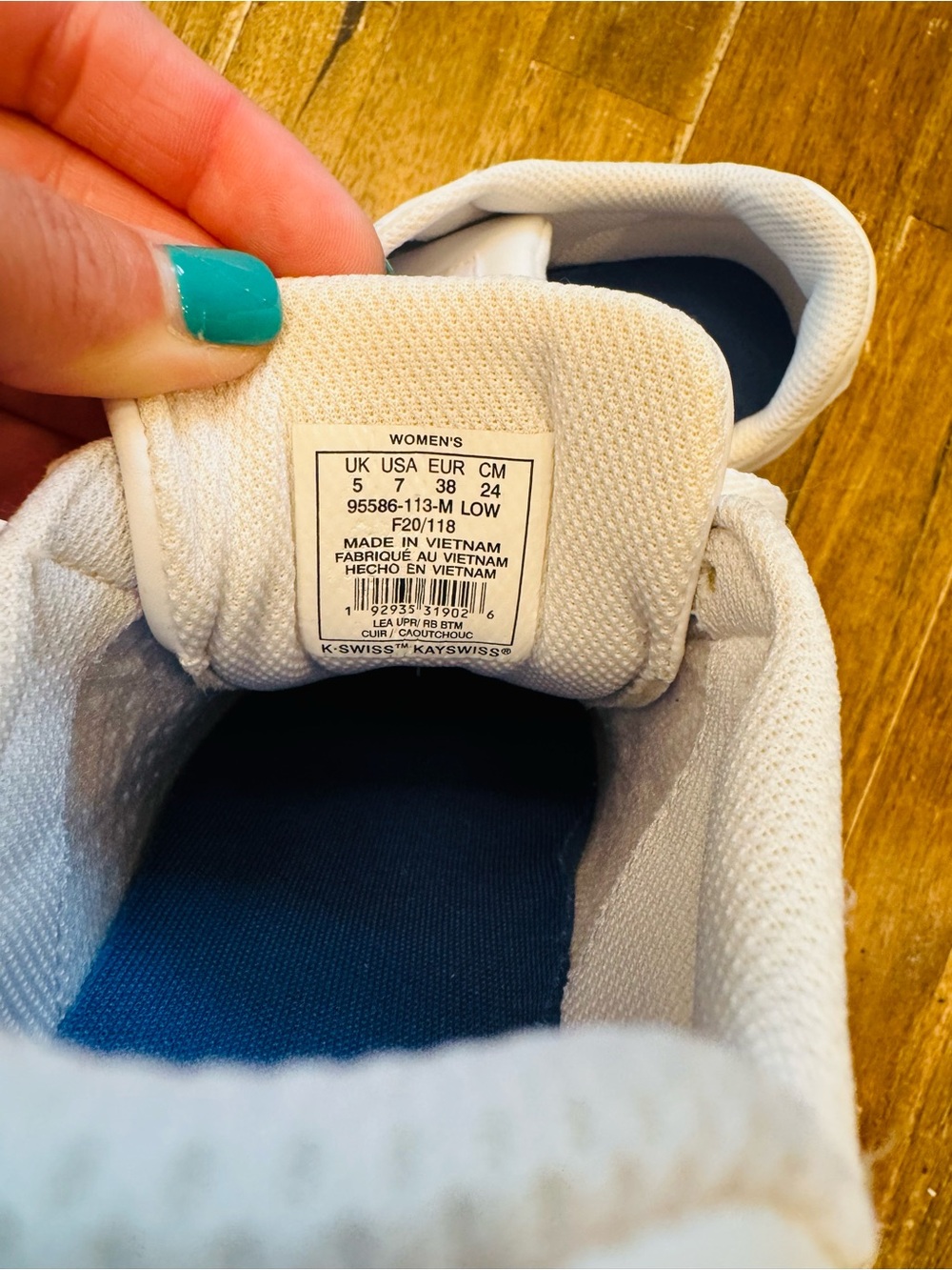 K-Swiss Brand Court Casper All White Casual Sneakers for everyday wear - Picture 3 of 10